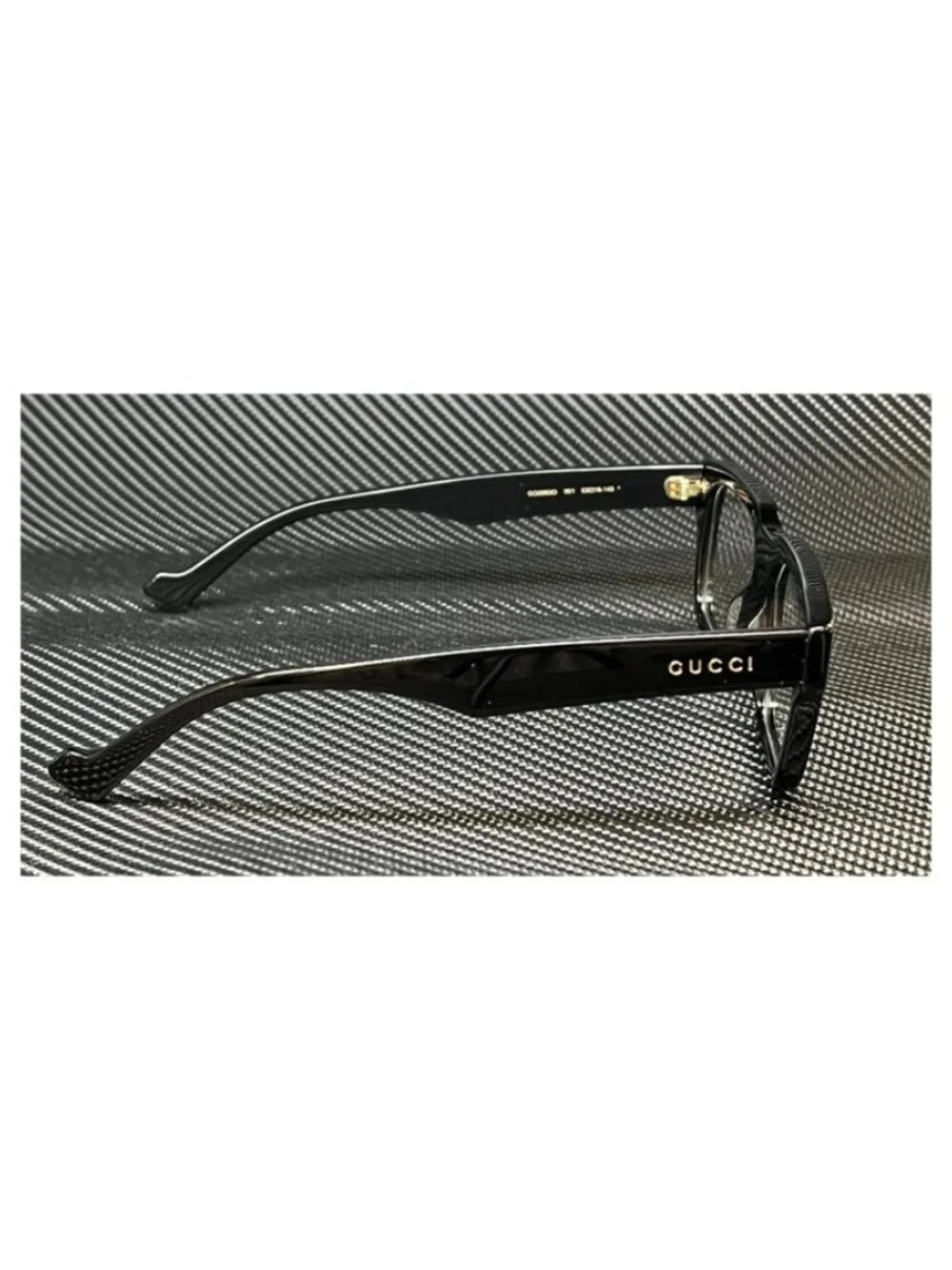 New Gucci Men  Black Gold Eyeglasses  53- 16- 145